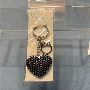 Heart-Shaped Black Key Holder